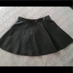 H&M Faux Leather Skirt